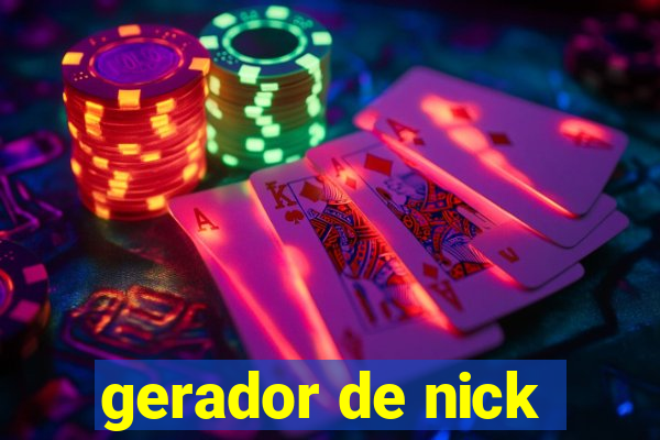 gerador de nick